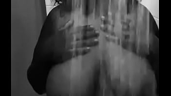 Big boob ebony shower…