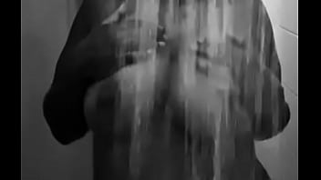 Big boob ebony shower…