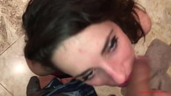 Oral sex and big cock up to the rest room