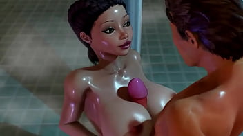 Shower boobs in the fresh night