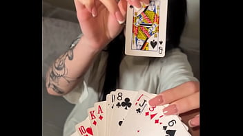 Showed her the trick and she showed her throat skills