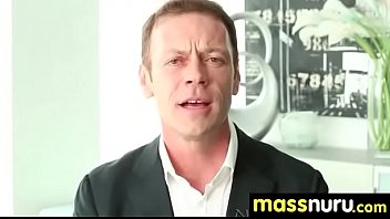 Slippery nuru massage for lucky dude 9