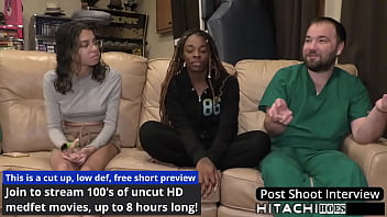 Freshman gets mandatory hitachi orgasm from doctor tampa giggles