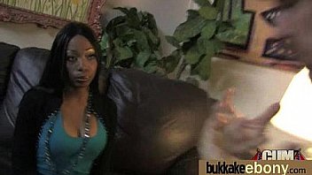 Busty black babe bubble bath group cocksuck 17