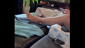 Jennarae relaxing getting ready to play