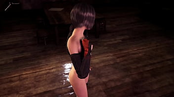Horny slim yuffie kisaragi sensualy poses half naked at midnight