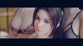 Ada receices two huge horny cock at once