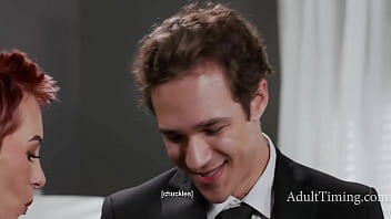 Busty milf fucks the organizer at husbands memorial