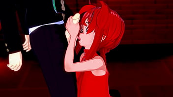 Ranma doing a blowjob