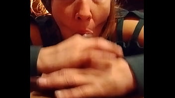 Samantha gives me a blowjob