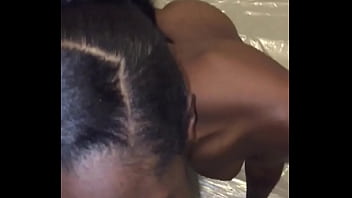 Msebony eats up on black dick