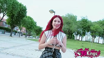 She gets the 'hood hot with her hot exhibitionism redhead teenage babe