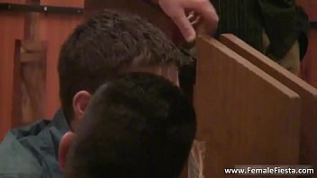 Sexy and cute brunette teen shows her