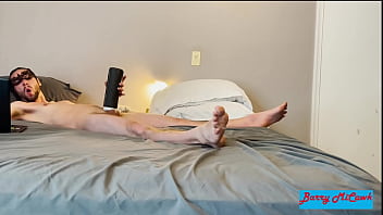 Masturbation with stroking sucking vibrating toy