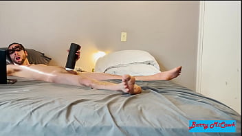 Masturbation with stroking sucking vibrating toy