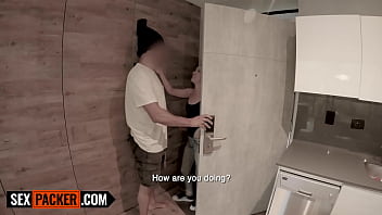 Tiny colombian babe fucked hard pov after gagging deep on huge dick