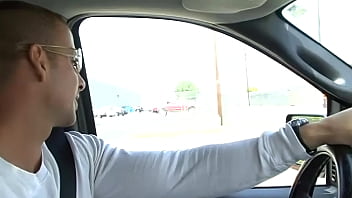 You'll enjoy watching her lover when he bends her over and gives you a close up of him