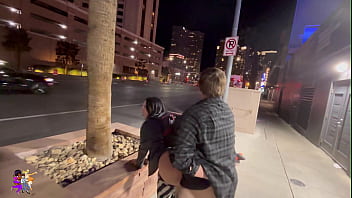 Raven and justan outside quickie