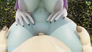 Katress riding teemo's dick in cowgirl position