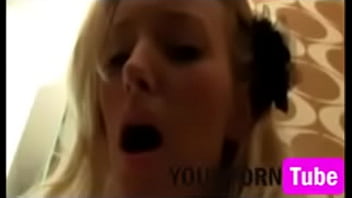 Amateur blonde gets a sticky creampie in the bathroom p 4