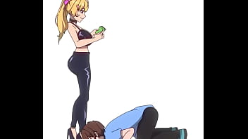 Good piggy toby~ you don’t deserve money you’re gonna bring that paycheck to me every month and hand it a