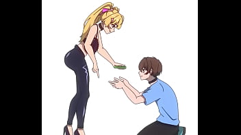 Good piggy toby~ you don’t deserve money you’re gonna bring that paycheck to me every month and hand it a