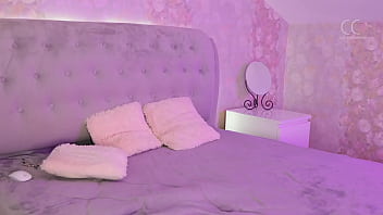 Curly blonde with big breasts wants to tease you