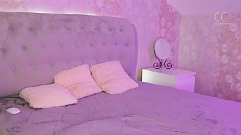 Curly blonde with big breasts wants to tease you