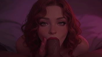 I wants you in my mouth cute redhead sucks bbc at the club pov ai