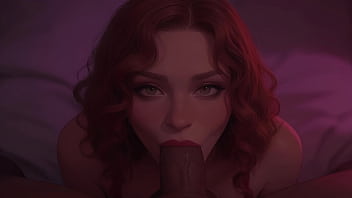 I wants you in my mouth cute redhead sucks bbc at the club pov ai