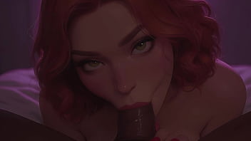 I wants you in my mouth cute redhead sucks bbc at the club pov ai