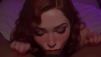 I wants you in my mouth cute redhead sucks bbc at the club pov ai