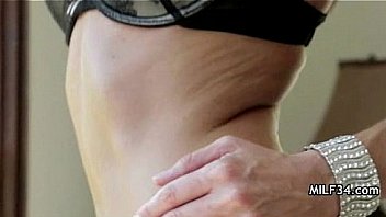 Horny milf fucked and jizzed on at home