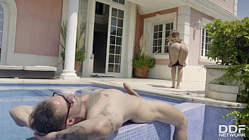 Tattooed Russian Beauty Misha Maver Devours The Hard Throbbing Cock Of Emilio thumbnail