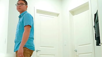 Break room fantasy guy who works downstairs has a crush on the tiny asian girl at the office upstairs