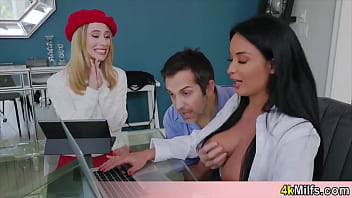 Taboo threesome with horny stepmother