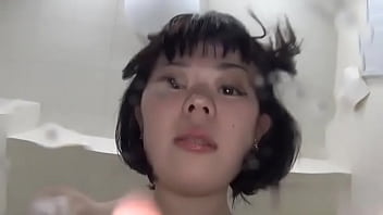 Japanese asian tongue spit fetish