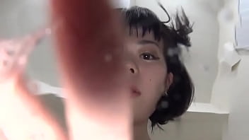 Japanese asian tongue spit fetish