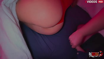 Stepmom gets stepson's dick in shared bed