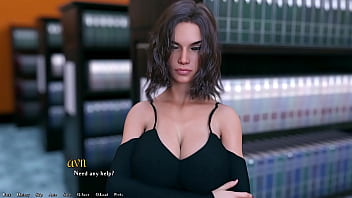 Being a dik #35 hot married busty long haired brunette teacher puts her tongue full of saliva down my throat inside the library