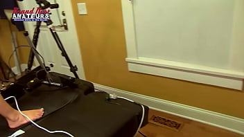 Busty brunette lexxie gets her wet pussy deeply fucked by a sex machine