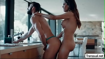 Hot Tgirl Sofia Sanders Let Dude Fucks Her Butthole From Behind thumbnail