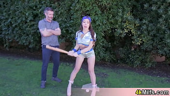 Lets learn some tricks with sporty stepma