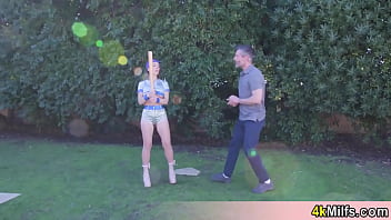 Lets learn some tricks with sporty stepma