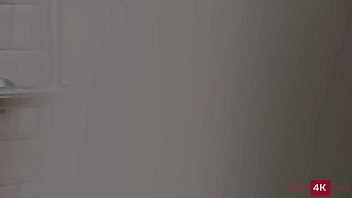 Ria blond haired teen with a cute landing strip gets fucked in the ass hardcore