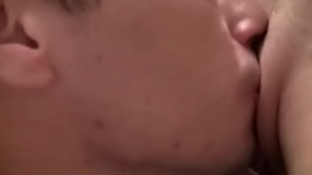 Astonishing blond amateur girlfriend lying in her bed performing tits