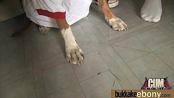 Interracial gangbang with white dicks 21