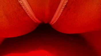 Pussy pees in her panties homemade with a busty bbw