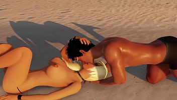 Nude beach resort fun