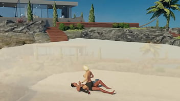 Nude beach resort fun